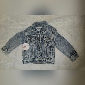 Baby Toddler Denim Jacket, Punk Grunge, 1T Or 12 Months,  NWT